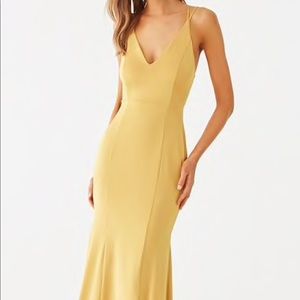 Forever 21 gold dress